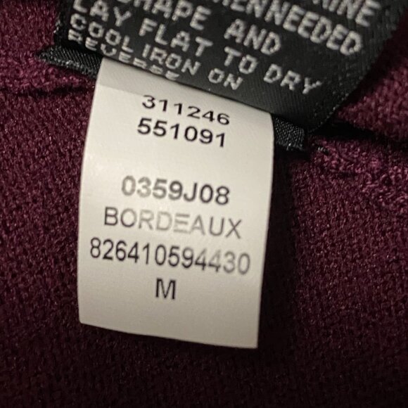 BCX Burgundy Stretch Knit Scoop Neck Fit & Flare Dress M Quiet Luxury–Inspired - Picture 11 of 12